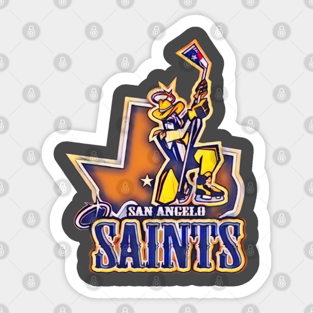 San Angelo Saints Hockey Sticker by Kitta’s Shop